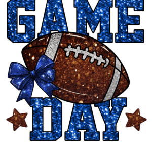 Game Day Football Glitter Design | Sports SVG PNG