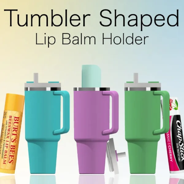 3d Tumbler shaped Lip balm holder